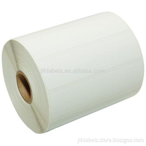 Direct Thermal Labels, 4-Inch x 1 Inch, White, Roll, Permanent Adhesive, Perforations Between Labels, 1300 per Roll